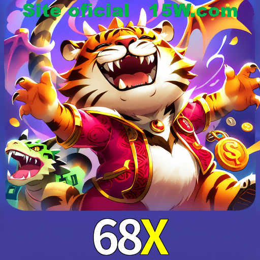 Imagem promocional da 68X mostrando a plataforma e suas vantagens
